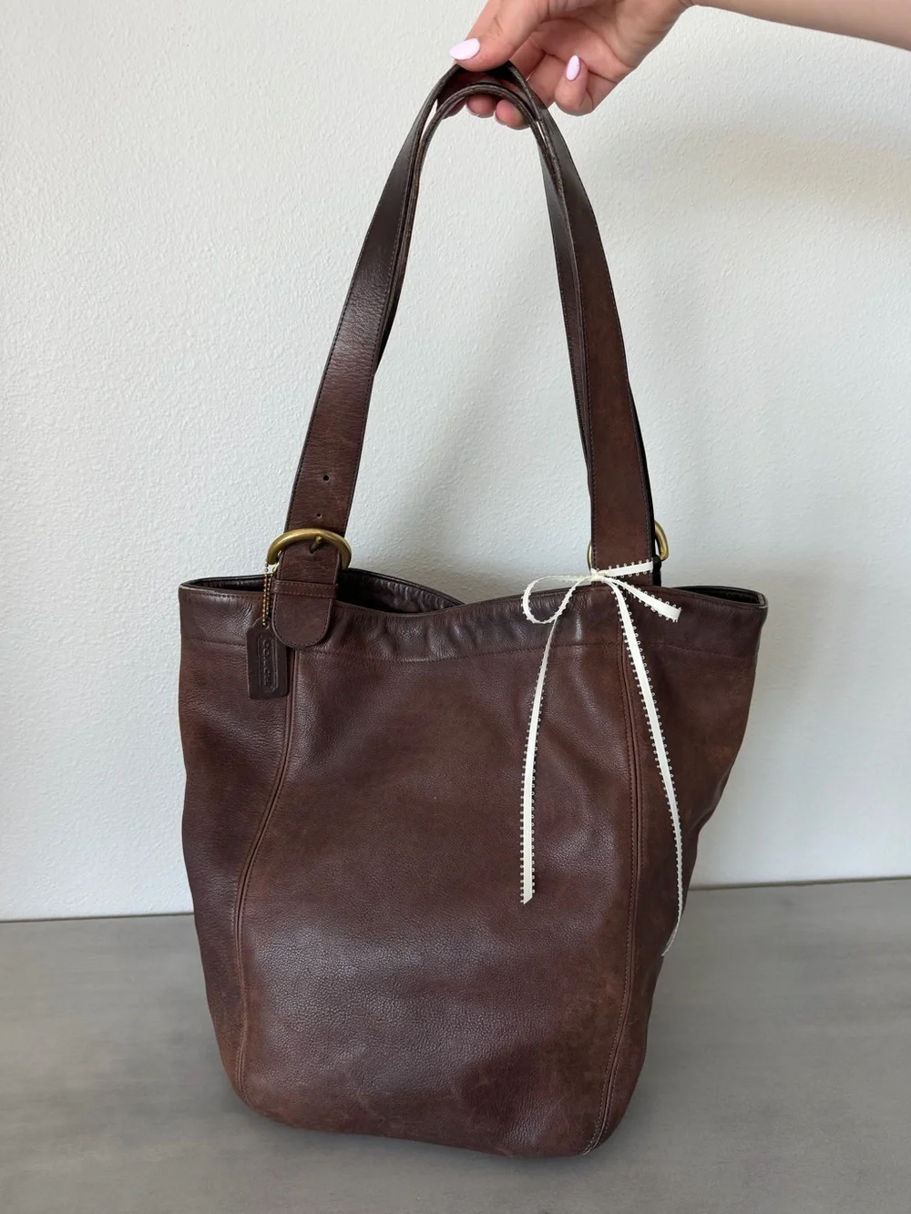 Vintage Coach SoHo Mahogany Leather Tote Shoulder Purse